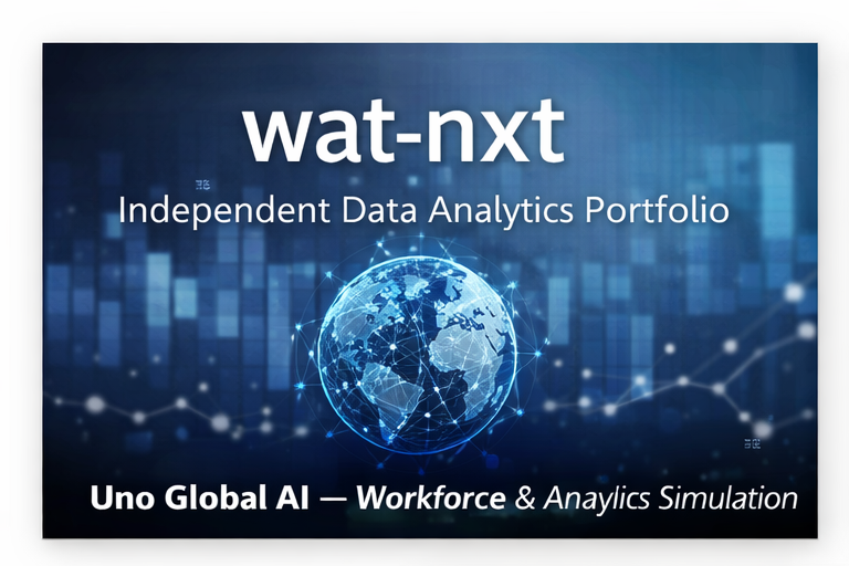 Workforce analytics simulation Visualization for Uno Global AI project